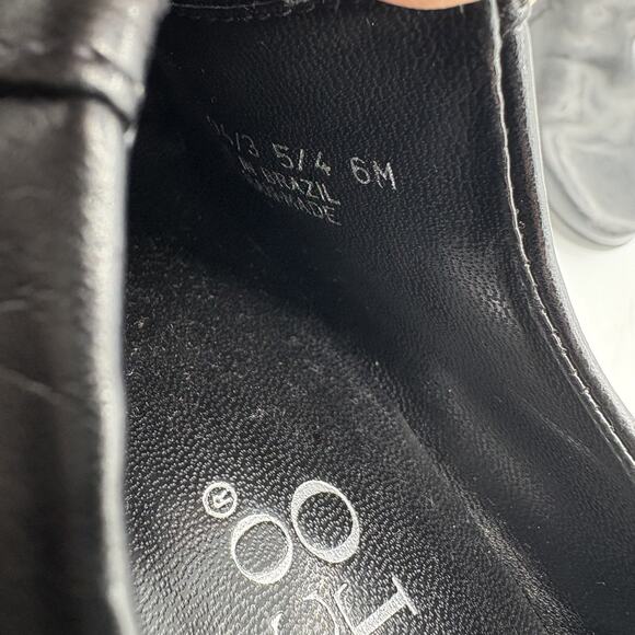 Franco Sarto Shoes Womens Size 6 M Black Chunky Heel Loafers Work - Picture 2 of 11